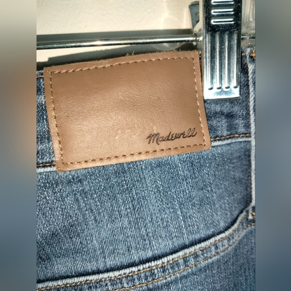 Madewell (Size 32) Medium Wash Classic Blue Curvy High Rise Skinny Crop Jeans - Picture 9 of 14